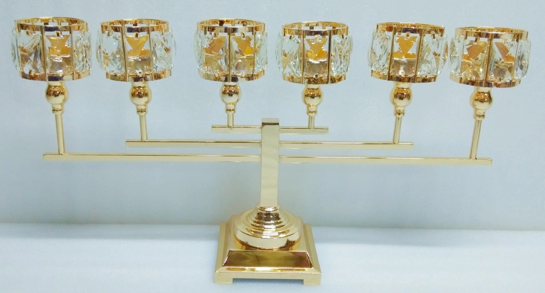 Metal Candle Abra Rec Glass Rec Straight x6 71x15x37 cm